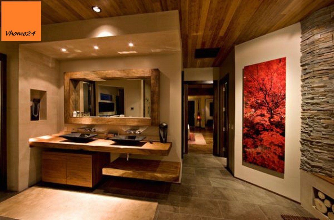 bathroom-decor-with-rustic-floating-sink-and-wall-mirror-and-japanese-wall-art-idea (Copy)