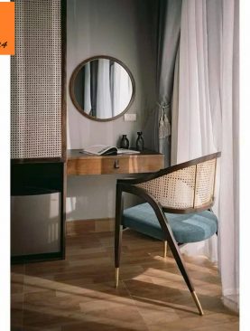 *GƯƠNG DECOR TRANG TRÍ TRÒN VIỀN GỖ NÂU GTR107WD