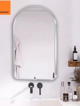 *GƯƠNG PHÒNG TẮM SOI VIỀN KIM LOẠI DÁNG VÒM GTR240