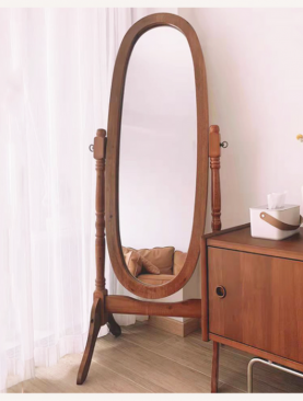 *GƯƠNG BODY VIỀN GỖ TỰ NHIÊN CÓ CHÂN DÁNG XÍCH ĐU GSTT244D