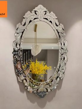 GƯƠNG DECOR OVAL VIỀN GƯƠNG VINTAGE CAO CẤP GTR242