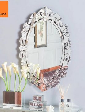 GƯƠNG DECOR OVAL VIỀN GƯƠNG VINTAGE CAO CẤP GTR242