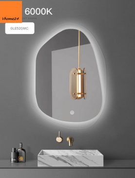 GƯƠNG ĐÈN LED DÁNG VIÊN ĐÁ VIỀN MICA GLE520MC