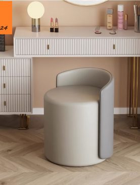 GHẾ ĐÔN TRỤ CÓ TỰA NGẮN MÀU XÁM GH023