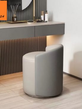 GHẾ ĐÔN TRỤ CÓ TỰA NGẮN MÀU XÁM GH023