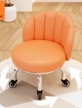 GHẾ XOAY MINI CÓ TỰA CHÂN KIM LOẠI CHẮC CHẮN GH09I