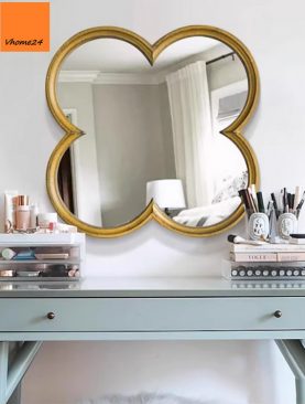 *GƯƠNG DECOR TRANG TRÍ HOA MAY MẮN VIỀN VÀNG GTR220A