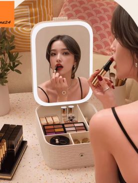 HỘP ĐỰNG ĐỒ TRANG ĐIỂM ĐÈN LED MINI GTD200A