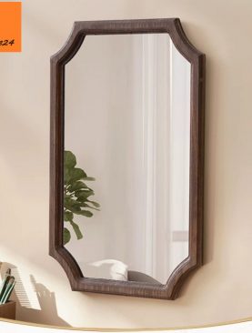 *GƯƠNG TRANG ĐIỂM VIỀN GỖ CHỮ NHẬT GÓC KHUYẾT GTR160G