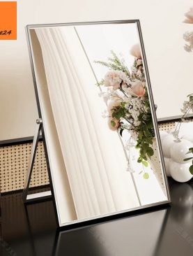 *GƯƠNG ĐỂ BÀN TRANG ĐIỂM INOX CHÂN GẬP CHỮ A GTD201