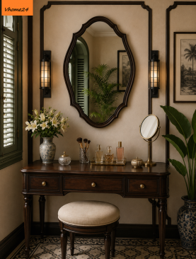 *GƯƠNG TRANG TRÍ DECOR INDOCHINE DÁNG OVAL GTR190T
