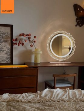 *GƯƠNG ĐÈN LED ĐỂ BÀN VIỀN TRONG SUỐT LED HẮT TRƯỚC GLE111DA