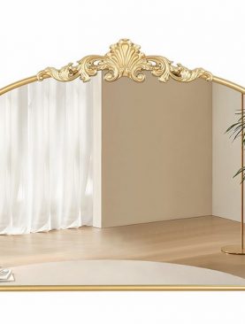 *GƯƠNG DECOR TRANG TRÍ VIỀN KIM LOẠI DÁNG VÒM NGANG RETRO GTR240C